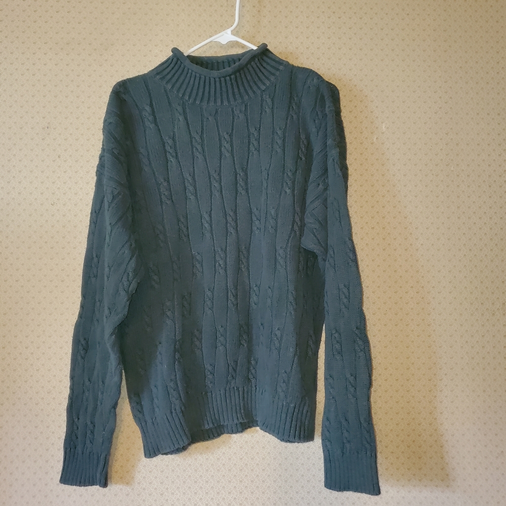 ClassiCon Men's Turtleneck Sweater - Deep Green